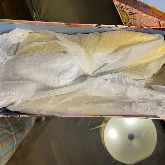 NIB Jeffrey Campbell Dancerina Leather Lemon Yellow Flats 8 - Picture 2 of 4